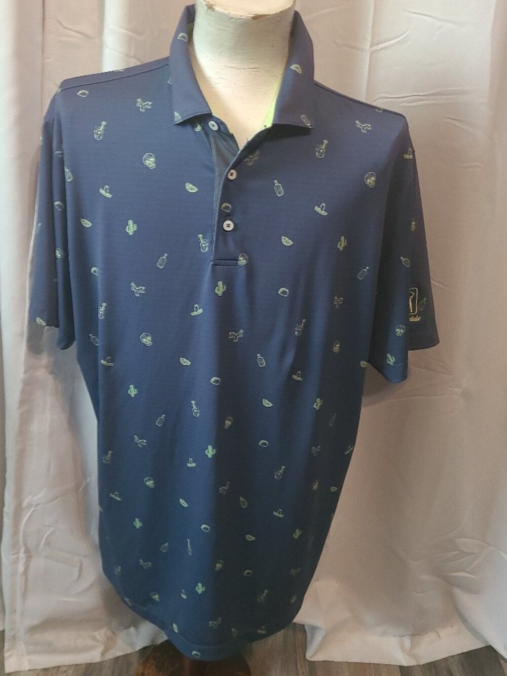 Men's Devereux Polo Shirt Short Sleeve XL - TPC Scottsdale